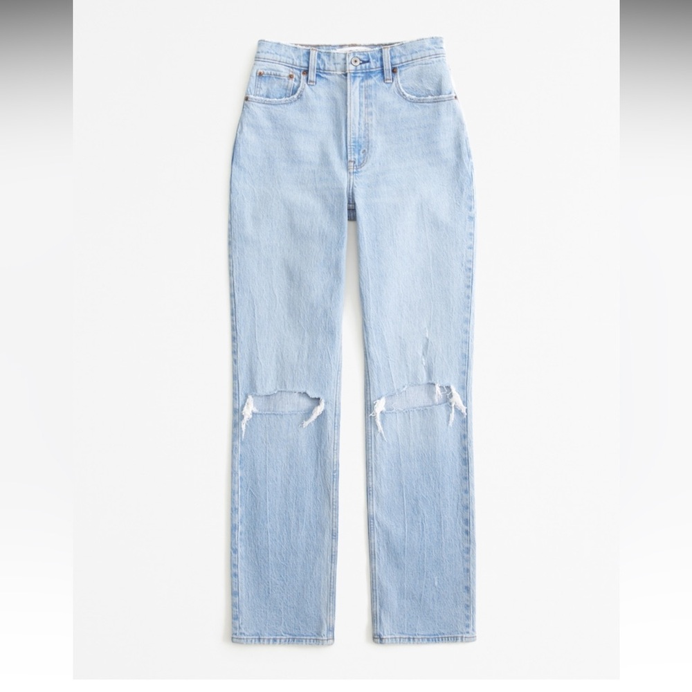ultra high rise 90s straight jean